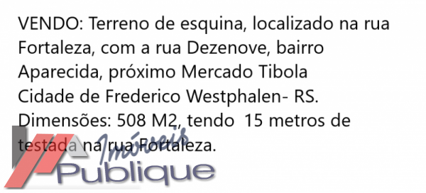 TERRENO DE ESQUINA